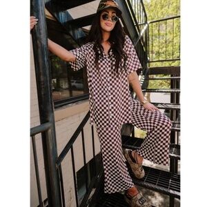 Dressed in Lala Checkered Jumpsuit